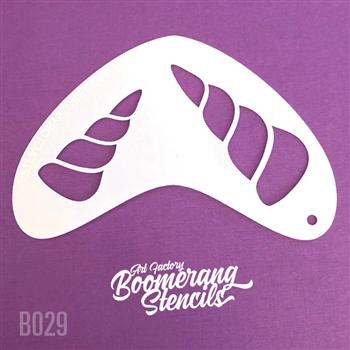 Unicorn Horns B029 Boomerang Stencil by The Art Factory - DIY Craft Stencil for Kids, Party Decorations & Scrapbooking Projects
