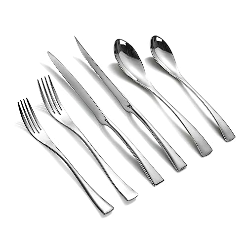 Silver 24 Piece Set with Steak Knives
