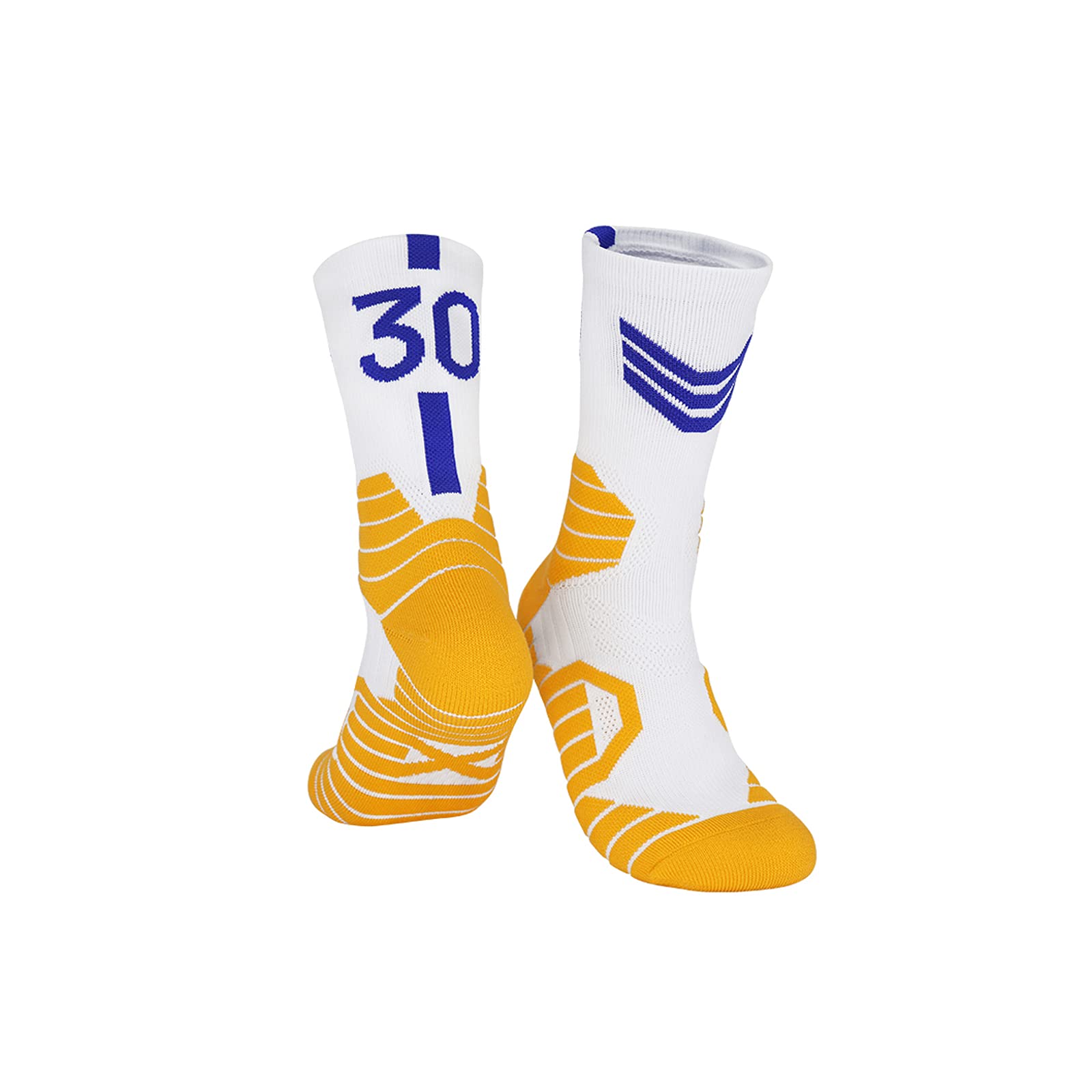 3 Pairs Basketball Socks for Men - Breathable Athletic Socks with 3D Ankle Support & Compression Cushion - Perfect for Sports, Running, Gym Workouts and Basketball Games