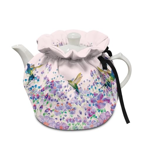 Purple Florals Hummingbird