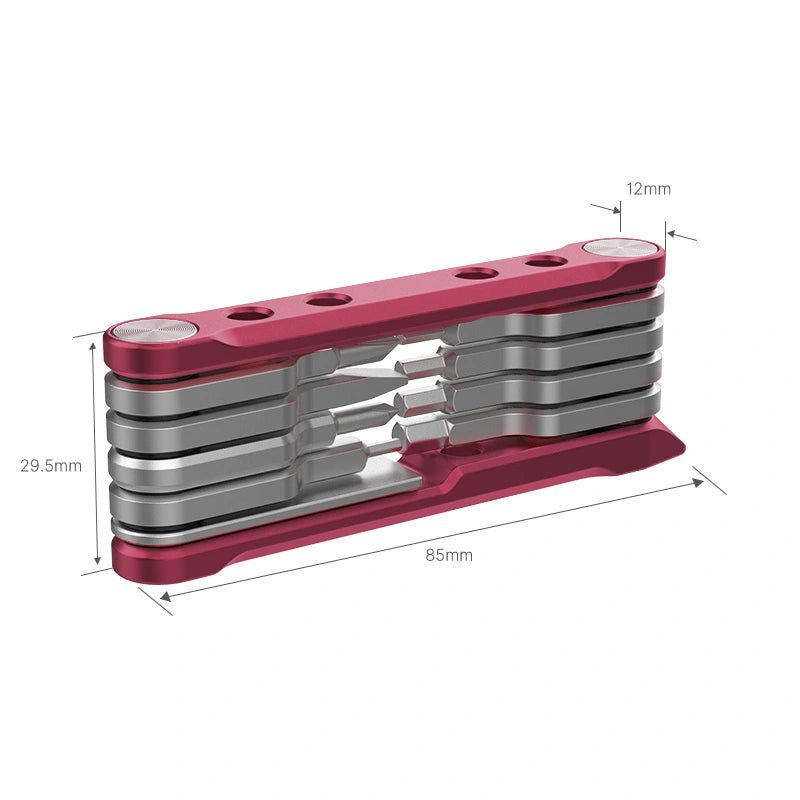 Ulanzi C035GBB2 Professional Folding Tool Kit - 15-in-1 Multi-Tool with Screwdrivers & Wrenches for Home Repair, DIY Projects, Camping, and Outdoor Maintenance