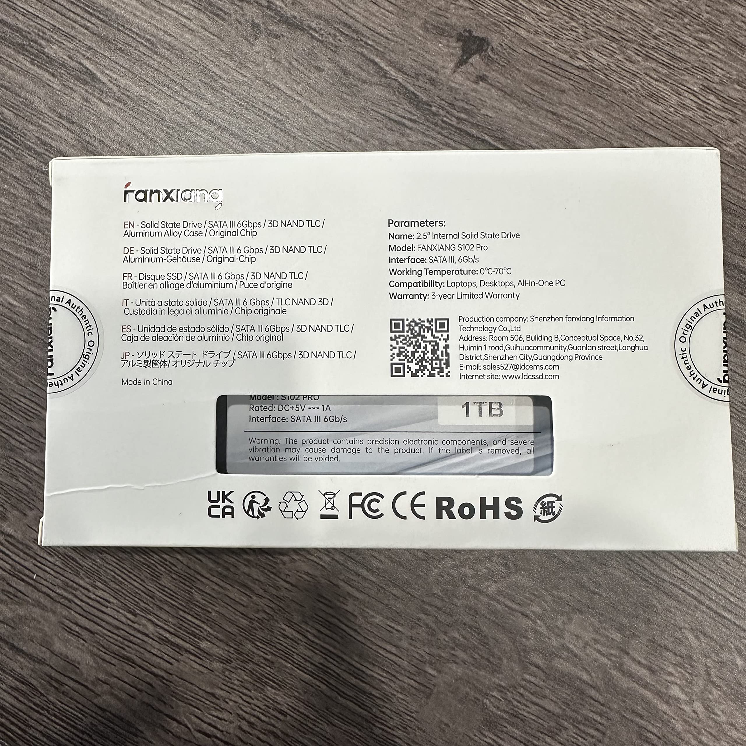 Fanxiang S102 Pro 1TB SSD - 2.5