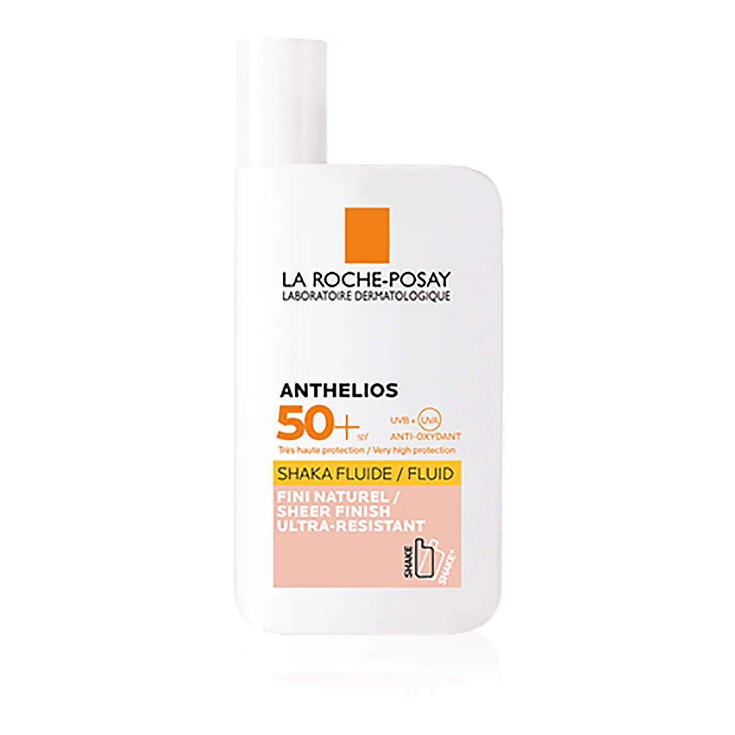 La Roche-Posay Anthelios Shaka Fluid SPF 50 Tinted Sunscreen 50ml - Lightweight Face Sun Protection for Daily Use & Outdoor Activities
