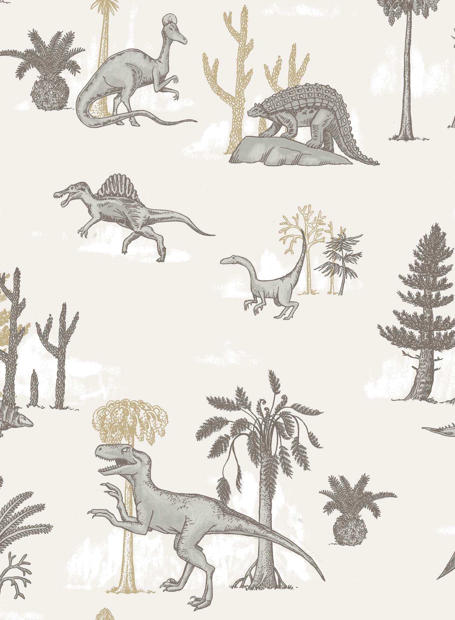 Jurassic Dinosaur Wallpaper - High-Quality Peel and Stick Removable Wallpaper for Kids Room, Nursery, Dorm Decor - Perfect for Bedroom, Living Room & Home Office