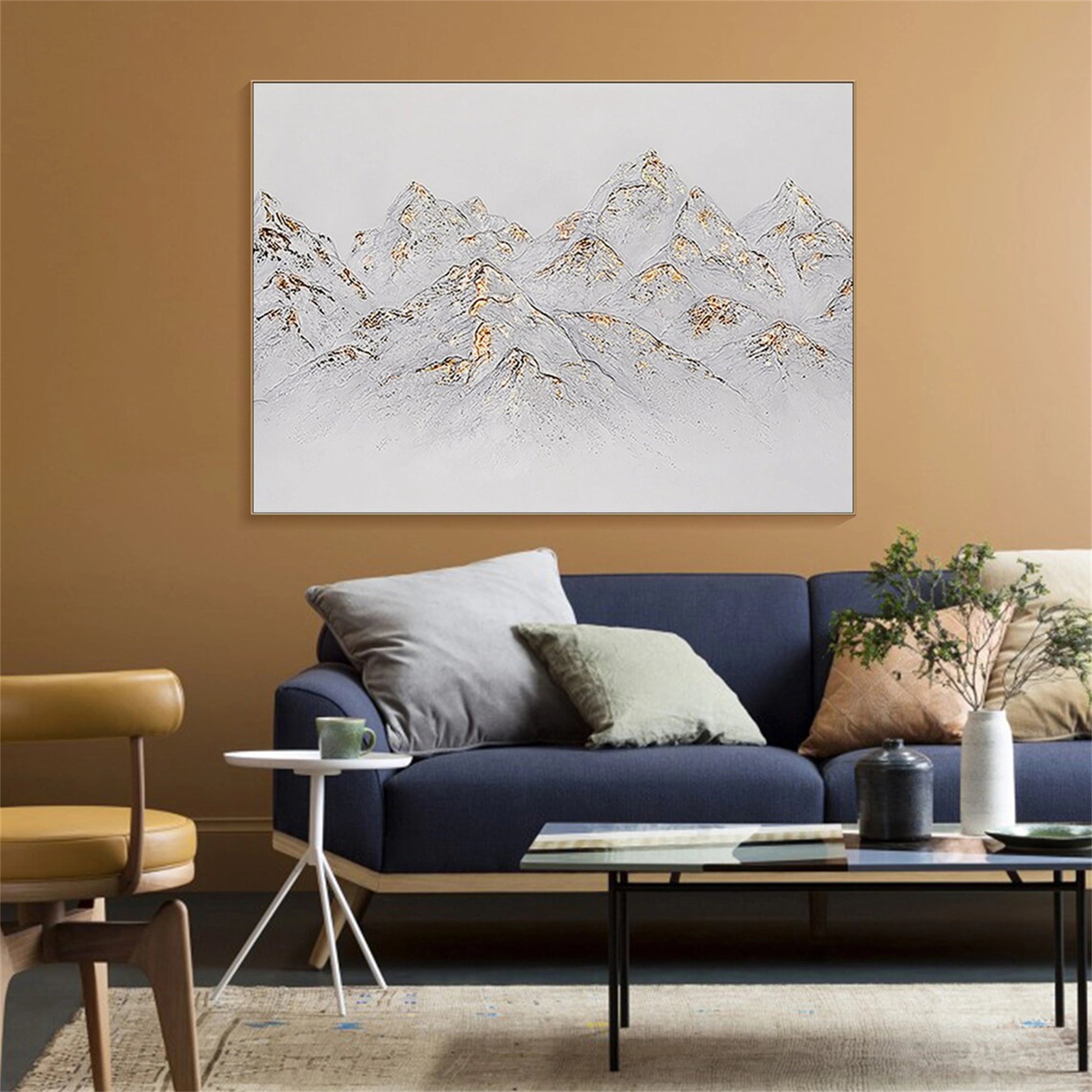 Minimalist Textured Plaster Art Painting - Abstract Wall Decor for Living Room, Bedroom & Office | #MM124