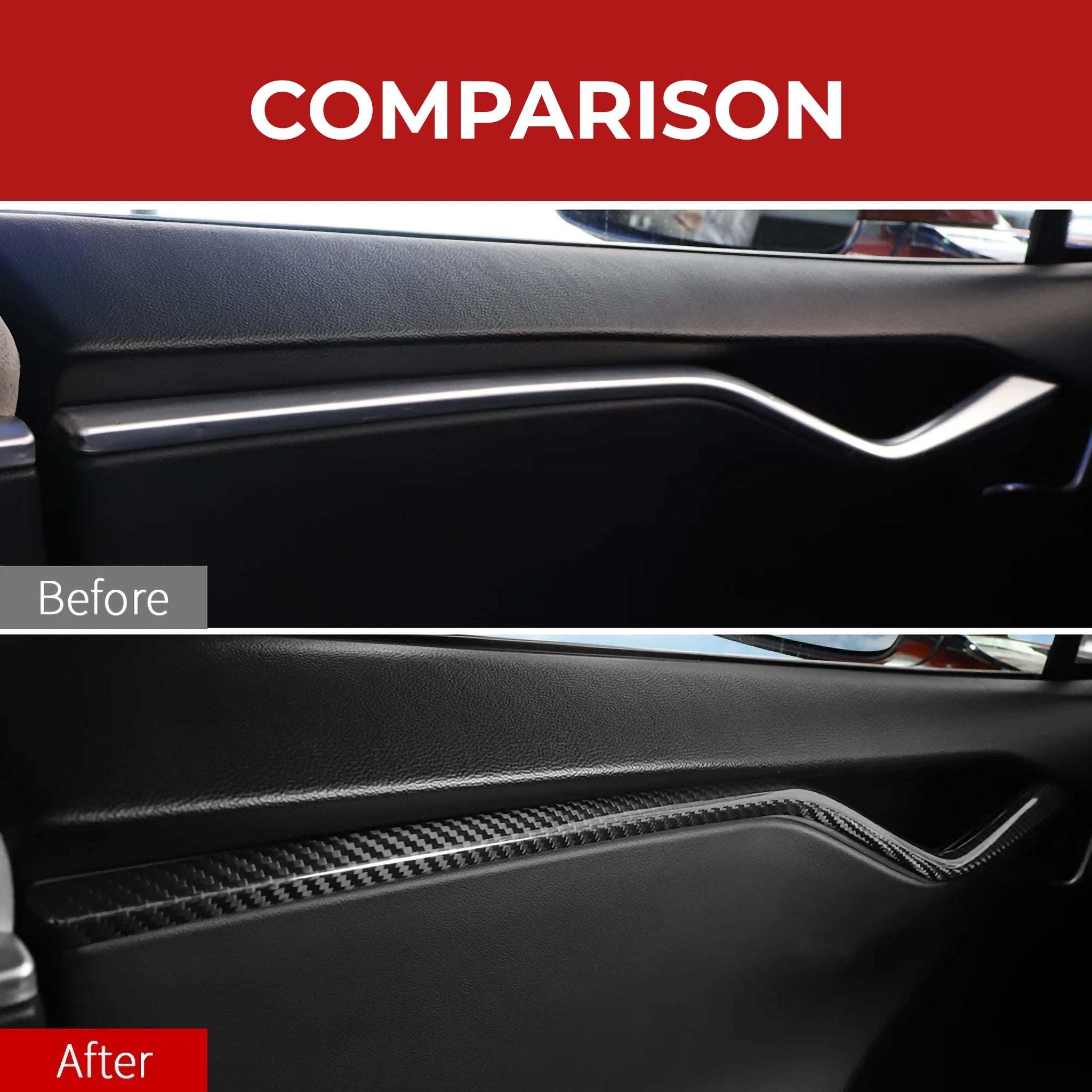 Premium Interior Door Trim for Tesla Model S (2012-2021) | Pre-Refresh Model S Door Panel Upgrade | Perfect Fit for Luxury Car Interior Enhancement