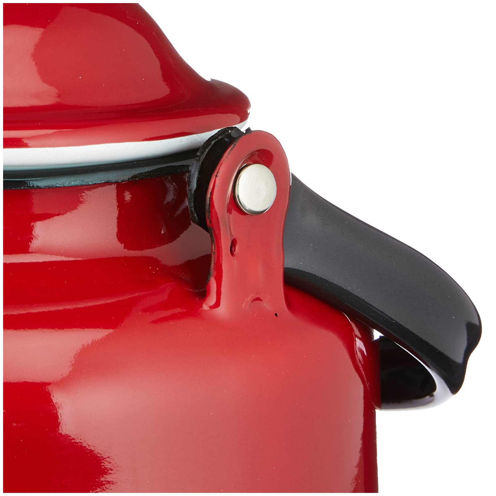 Ibili Red 1 Liter Stovetop Espresso Coffee Maker - Classic Italian Moka Pot for Home & Office Brewing - Perfect for Espresso, Cappuccino & Latte Lovers