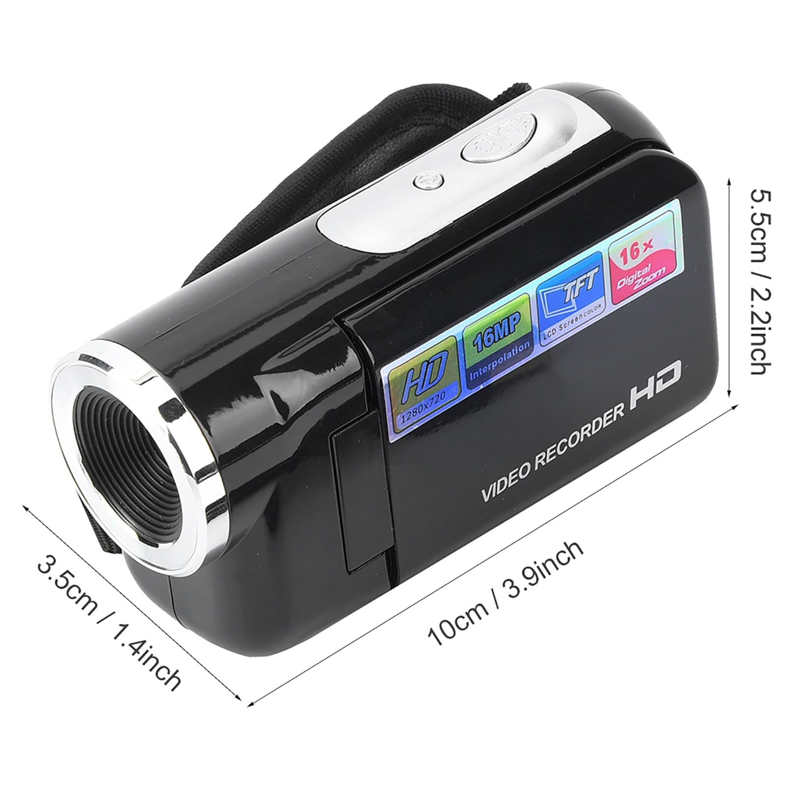 Mini Kids Digital Video Camera - HD Portable Handheld Camcorder with 2 Inch TFT LCD Display | Perfect Gift for Children's Birthday & Christmas | Capture Family Moments, Travel Adventures & School Activities