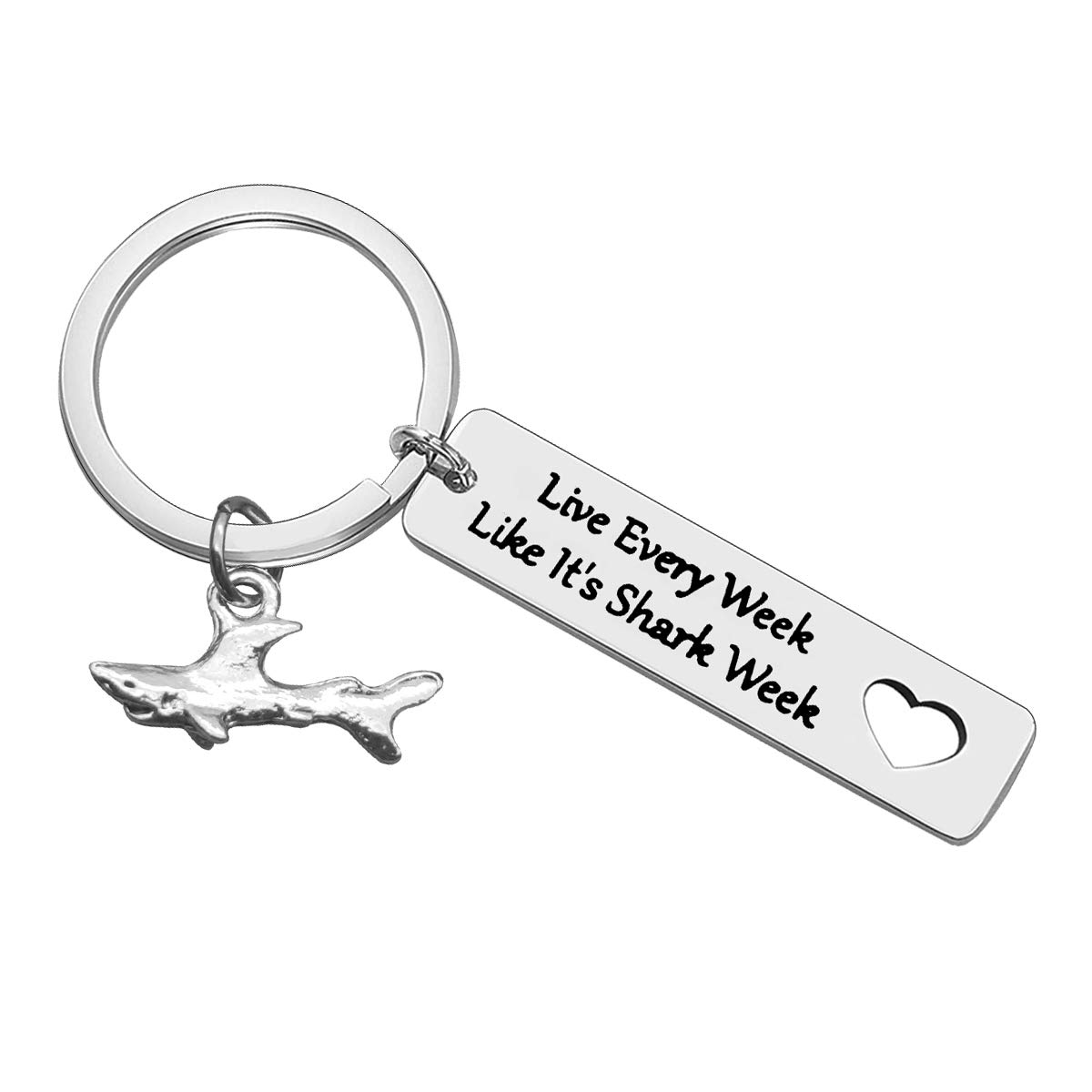 Shark Keychain - Perfect Shark Week Gifts for Him & Her | Shark Lover Accessories, Diver Gifts & Unique Shark Stuff | Great for Everyday Carry, Beach Trips & Marine Enthusiasts