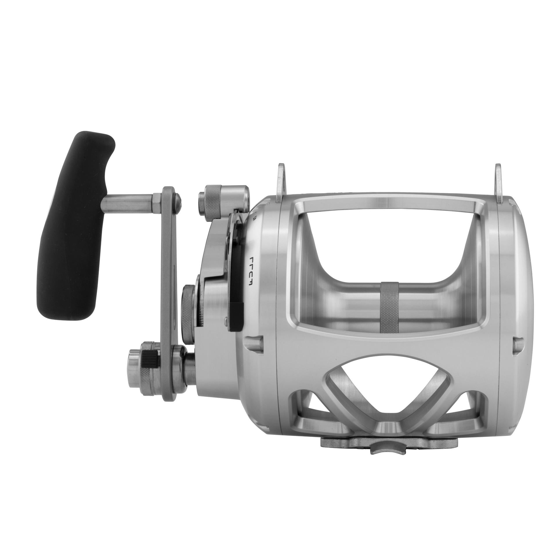 VISW 2-Speed Wide Conventional Fishing Reel - Saltwater & Freshwater Trolling Reel for Offshore & Inshore Fishing | Heavy Duty Marine Grade Construction