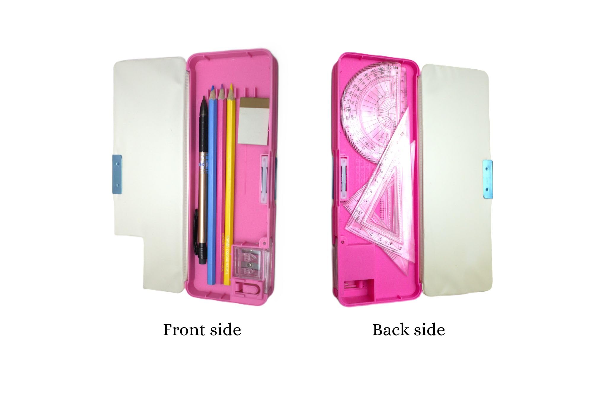 Magnetic Pencil Box for Kids - Double-Sided Opening School Pencil Case with Strong Magnetic Closure - Durable & Fun Stationery Organizer for Girls Boys (1 Pack) - Perfect for Classroom, Homework & Art Supplies Storage