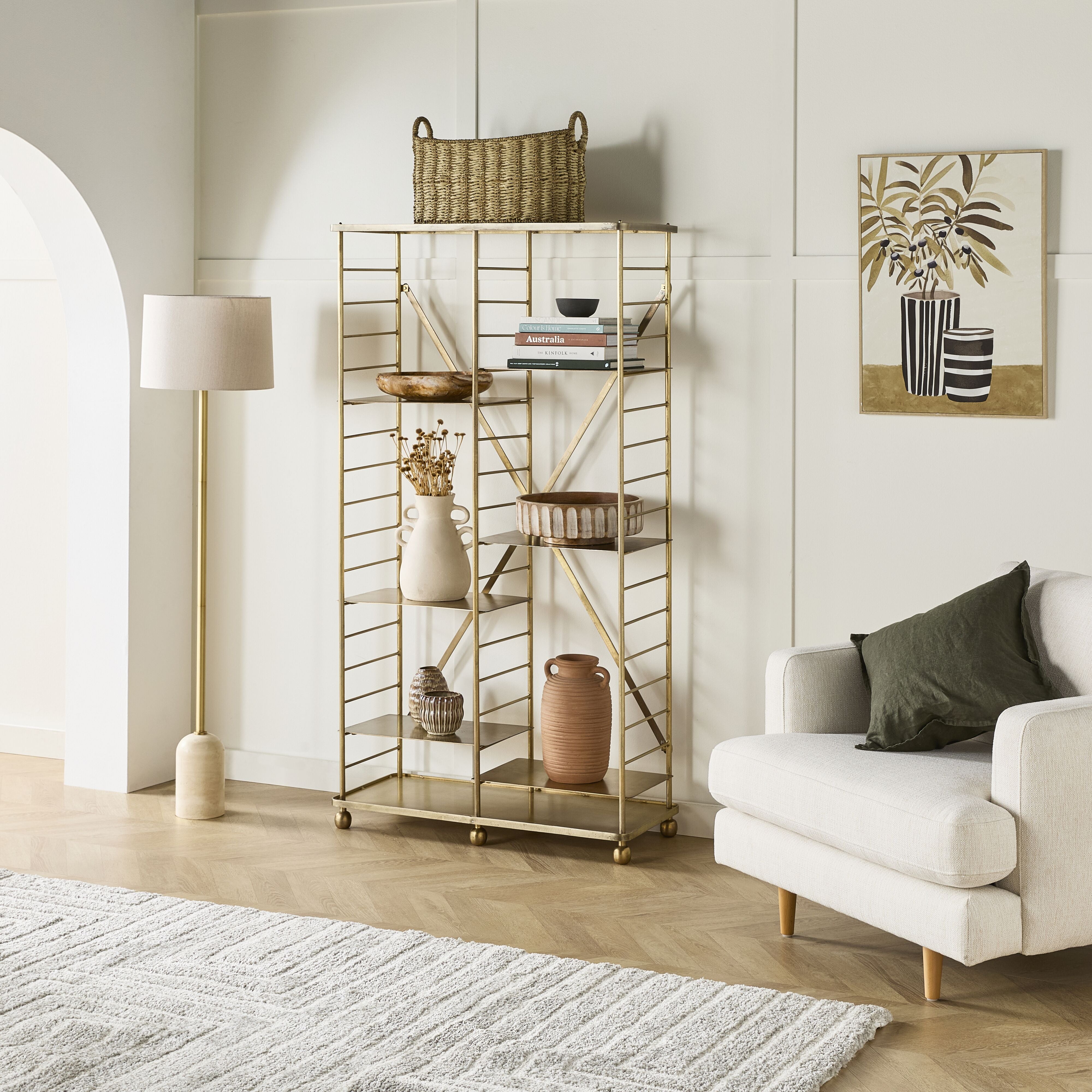 Blainey 5-Tier Wooden Shelving Unit - Sturdy Storage Shelf for Home, Office & Garage Organization - Perfect for Books, Decor & Storage Bins