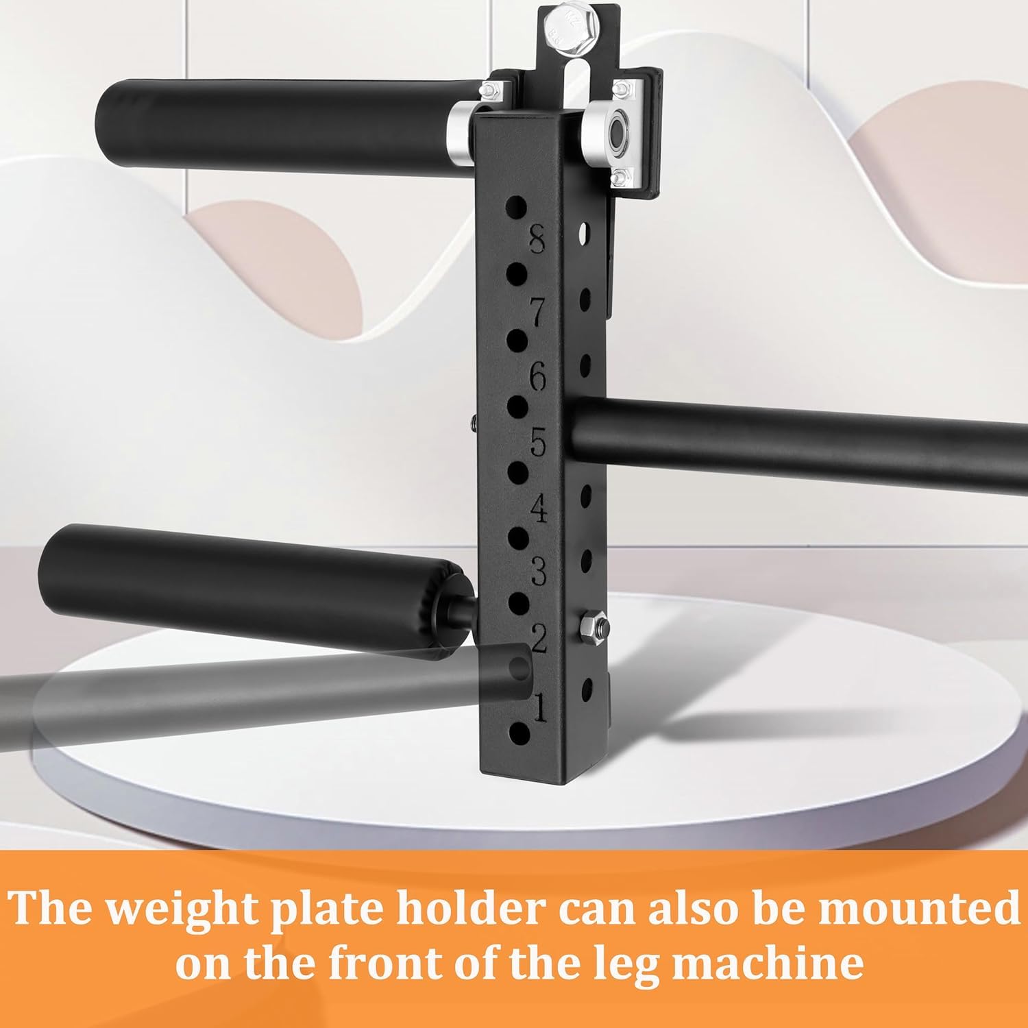 Power Rack Leg Extension & Curl Machine - 26mm/18mm Adjustable Squat Rack Attachment for Seated Leg Strength Training - Perfect for Home Gym & Strength Workouts