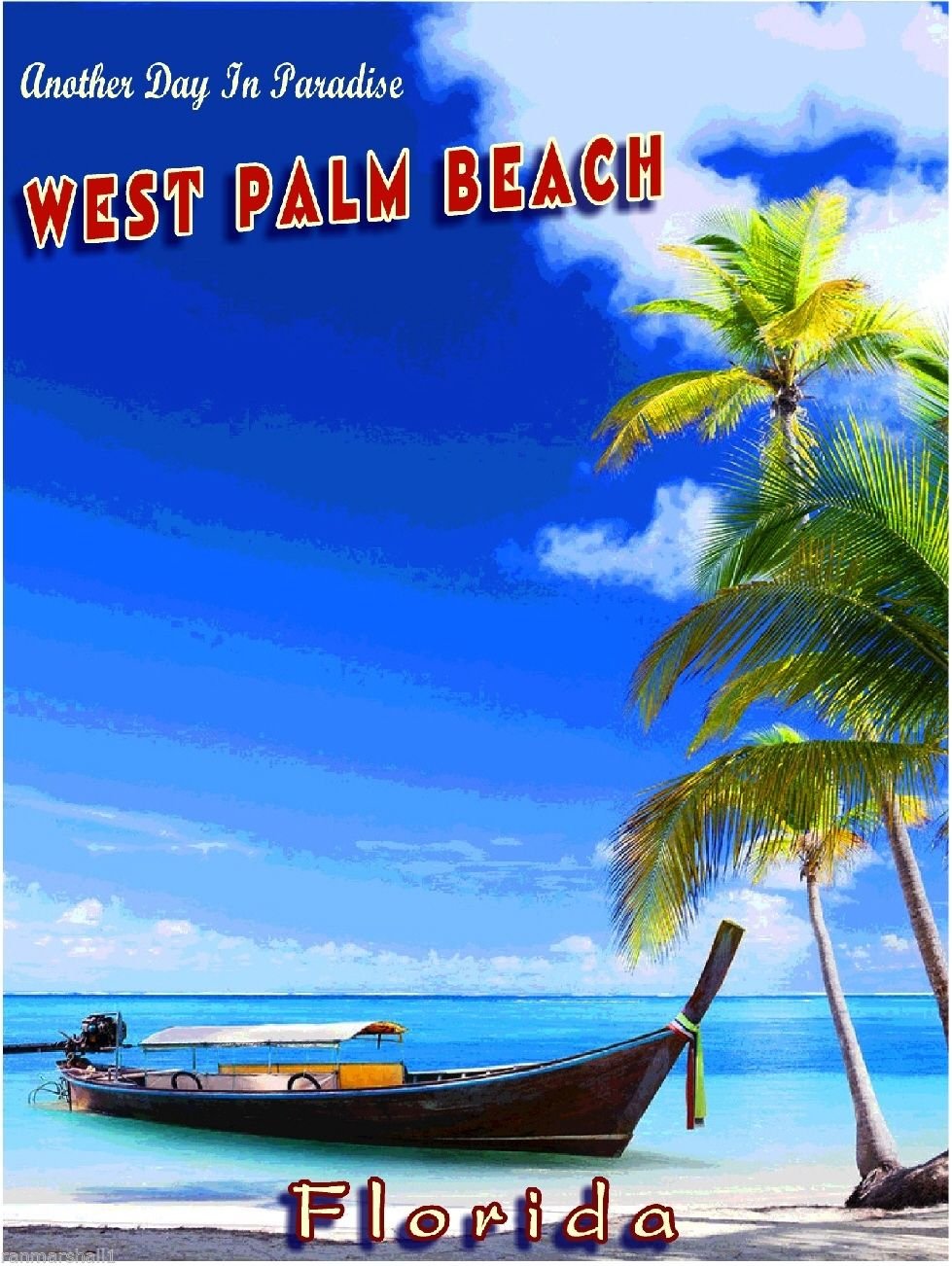 Florida Travel Souvenir - West Palm Beach USA Map Art Magnet for Fridge & Office Decor | Perfect for Collectors & Tourists
