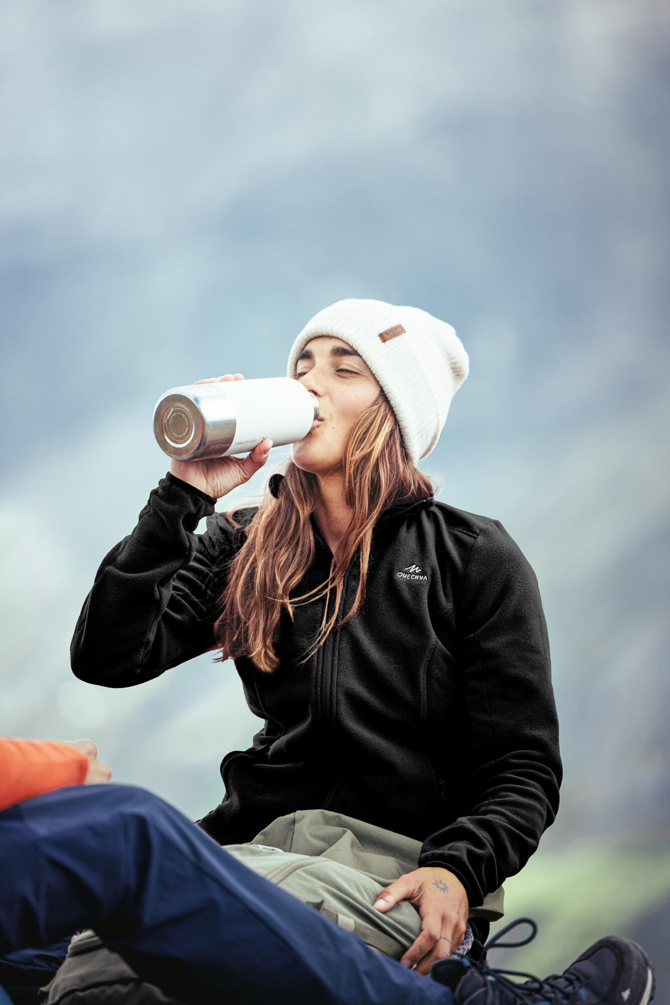 Quechua Women's MH120 Fleece Jacket - Warm Winter Outdoor Jacket for Hiking, Camping & Casual Wear
