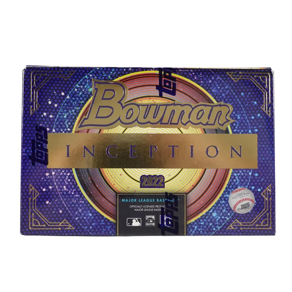 2022 Bowman Inception Baseball Hobby Box - Premium MLB Trading Cards Collection for Collectors & Investors - Perfect for Sports Memorabilia Displays, Fantasy Baseball Drafts, and Gift Giving