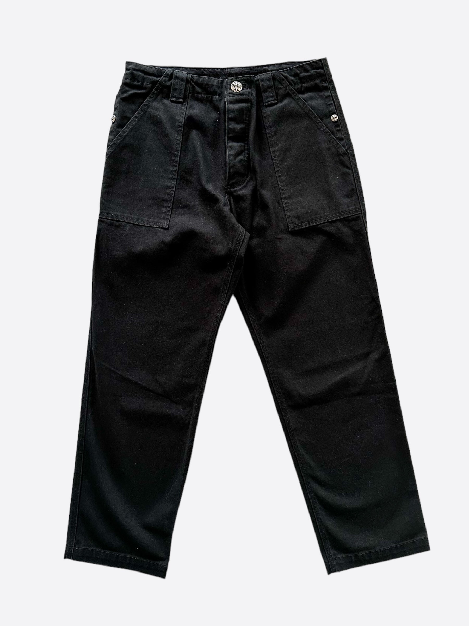 Chrome Hearts Black Denim Jeans for Men - Premium Designer Slim Fit Stretch Denim Pants | Perfect for Casual Wear, Night Out & Street Style Fashion