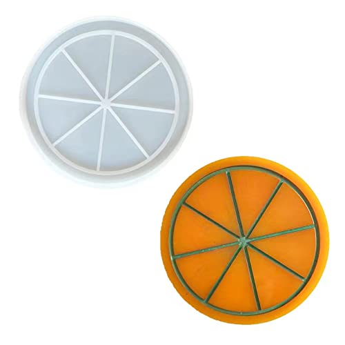 4-Pack Orange Resin Coaster Molds for Epoxy Casting - Fruit-Shaped DIY Coaster Molds for Resin Art, Mother's Day Gifts & Home Decor (PP83746) - Perfect for Crafting Unique Drink Coasters, Table Decor, and Handmade Gifts
