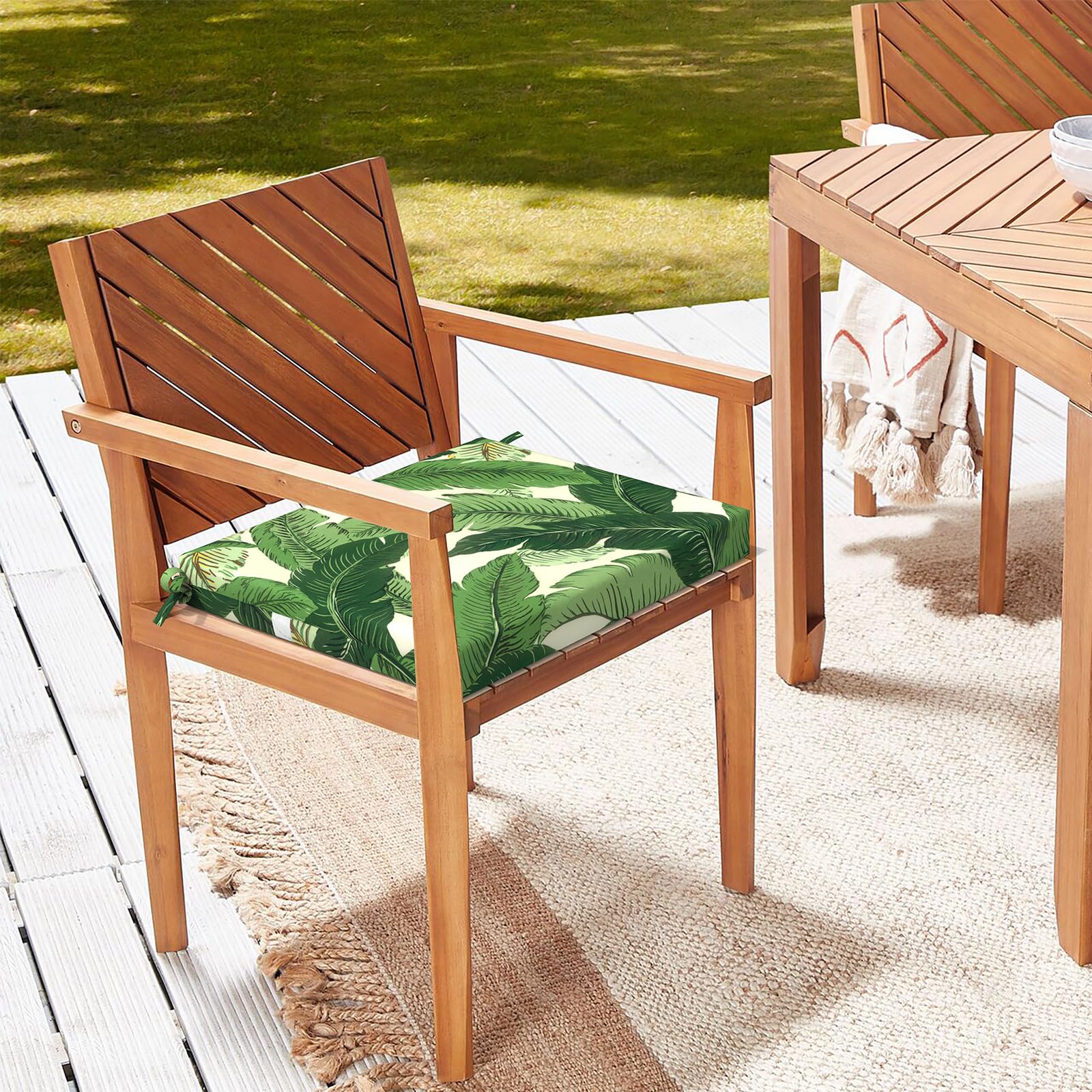 LTXIII Fade-Resistant Outdoor Chair Cushions Set of 4 - 18.5