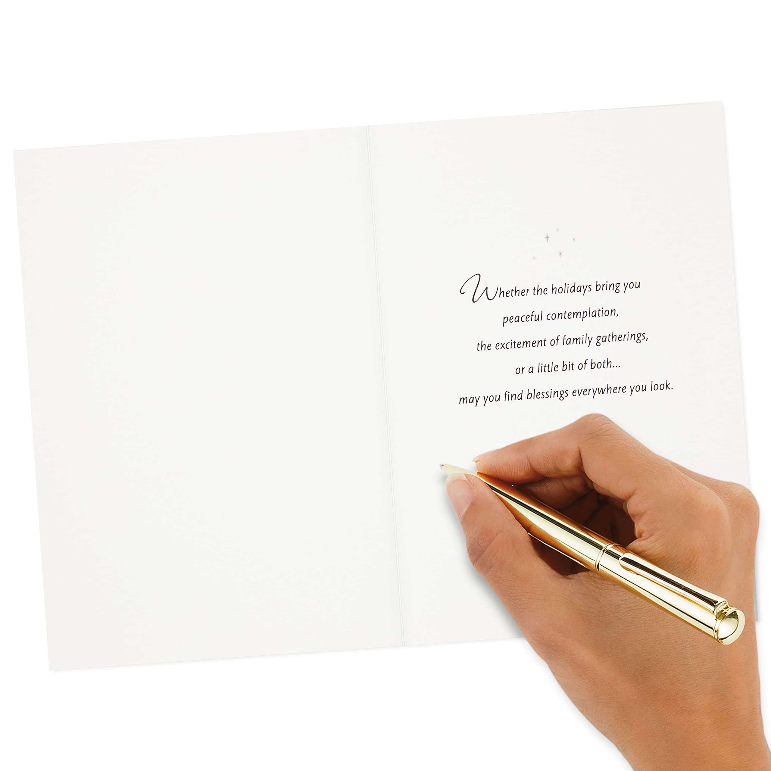 Hallmark Boxed Christmas Cards - Snowy Glowy Tree Design (16 Cards & Envelopes) | Holiday Greeting Cards for Family, Friends & Coworkers | Perfect for Christmas Parties, Office Exchanges & Festive Mailings