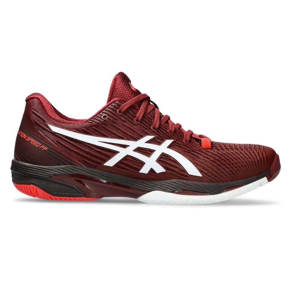 ASICS Solution Speed FF 2 Men's Tennis Shoes - Lightweight Performance Court Shoes for Quick Movements (Red/White) | Ideal for Competitive Matches & Training Sessions