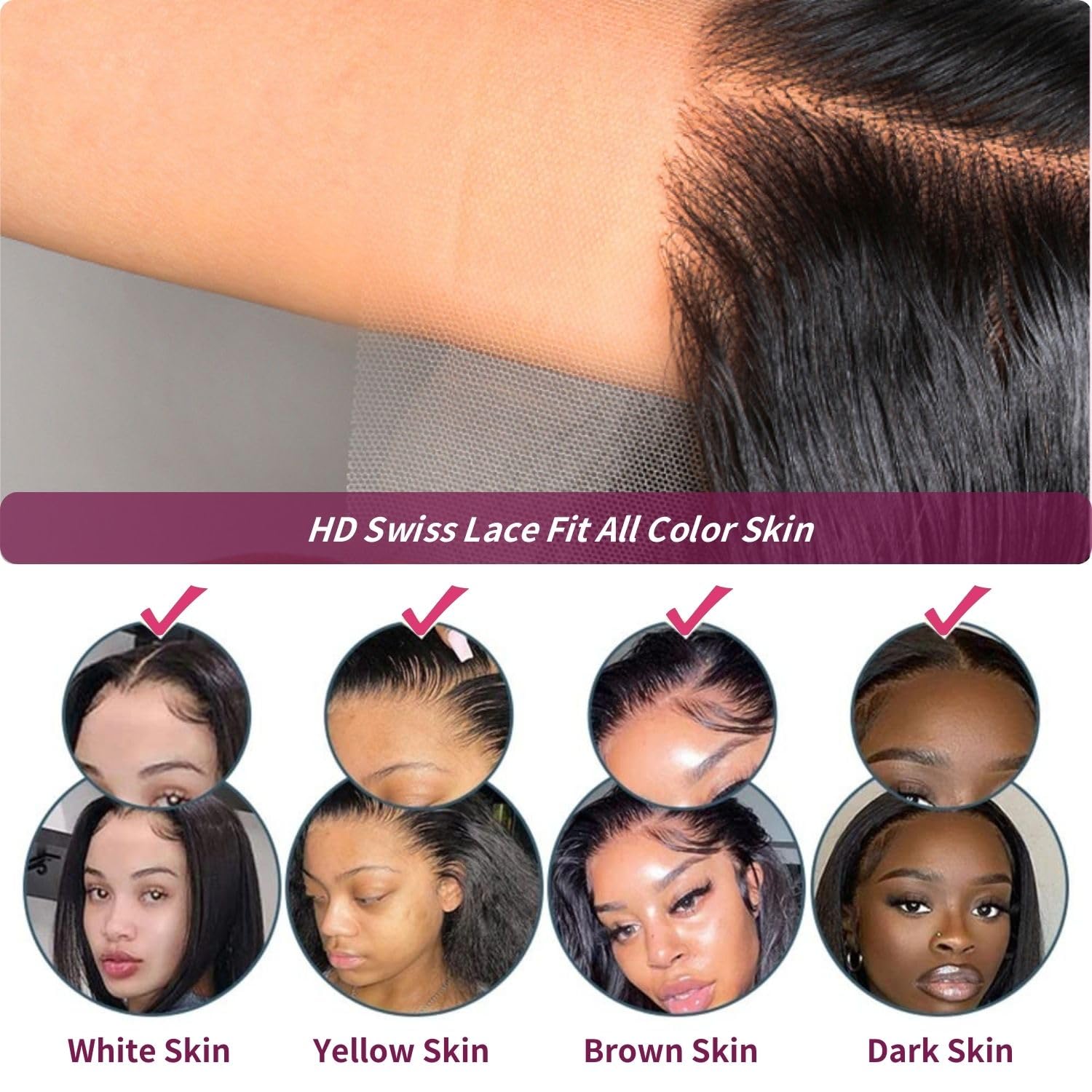 13x6 HD Lace Front Human Hair Wig - 200% Density 26 Inch Body Wave Frontal Wig with Baby Hair | Pre-Plucked | Glueless | 100% Real Human Hair | Natural Black | Perfect for Daily Wear, Parties & Special Occasions