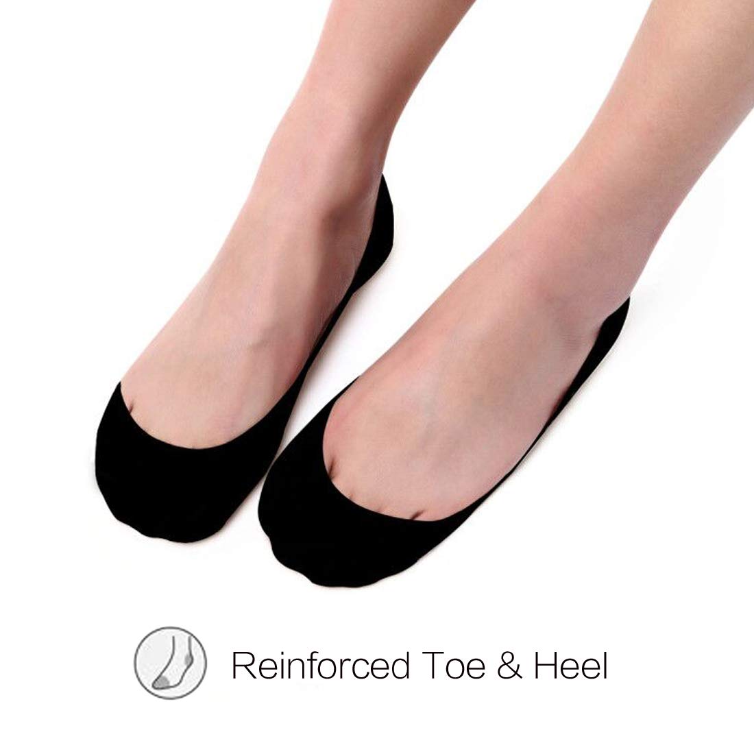 Women's No Show Socks - Ultra Low Cut Invisible Liner Socks for Flats & Boats | Non-Slip Breathable Footies | 3-8 Pairs Pack | Perfect for Summer, Work & Casual Wear