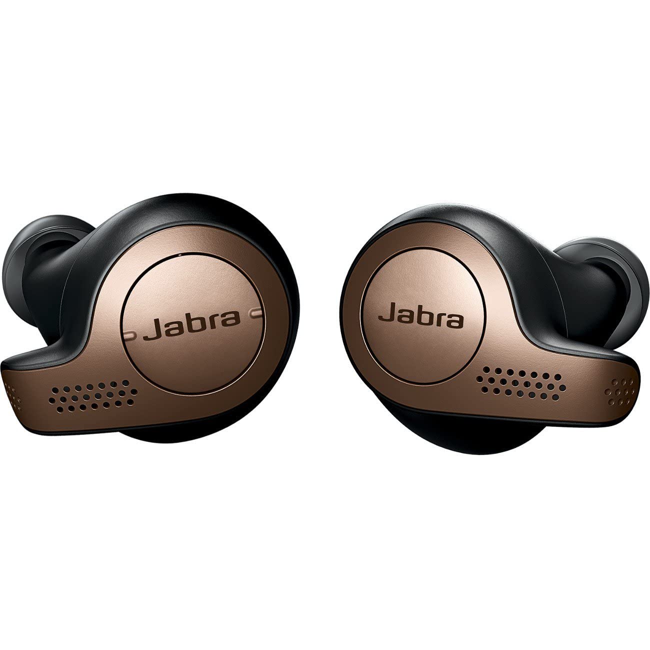 Jabra Elite 65t True Wireless Bluetooth Earbuds with Alexa Built-in, Charging Case - Copper Black | Noise Cancelling for Calls & Music | Perfect for Workouts, Commuting & Office Use