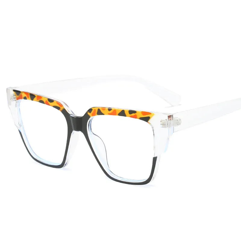 CCspace Women's Full Rim Square TR90 Titanium Eyeglasses 56855 - Lightweight & Durable Frame for Work, Reading & Everyday Fashion