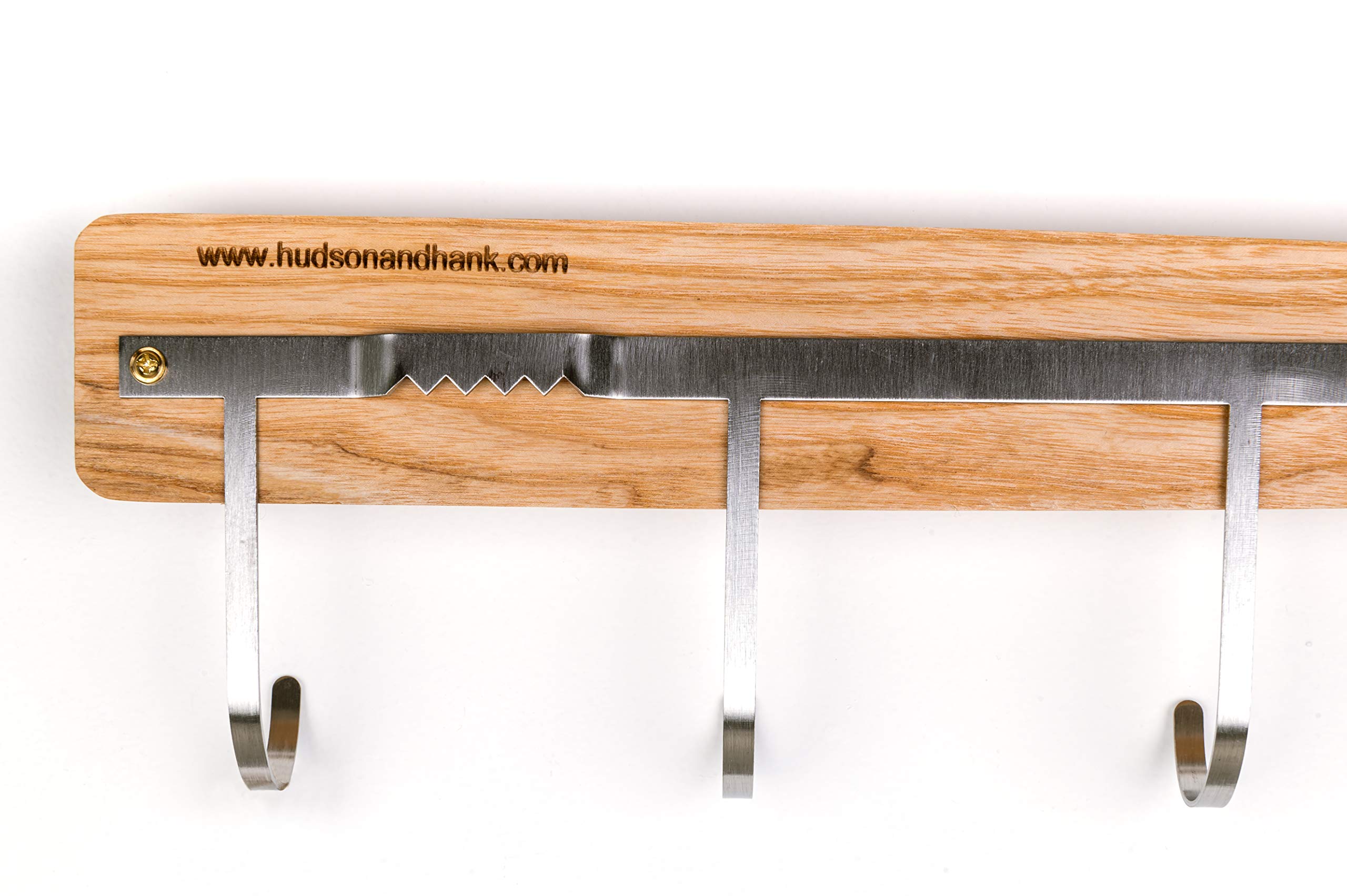 8-Hook Wall Mount Coat Rack Made from Hardwood Baseball Bat - Fully Assembled Unique Clothes Hanger for Sports Fans | Perfect for Entryway, Bathroom, Kids Room & Sports-Themed Decor