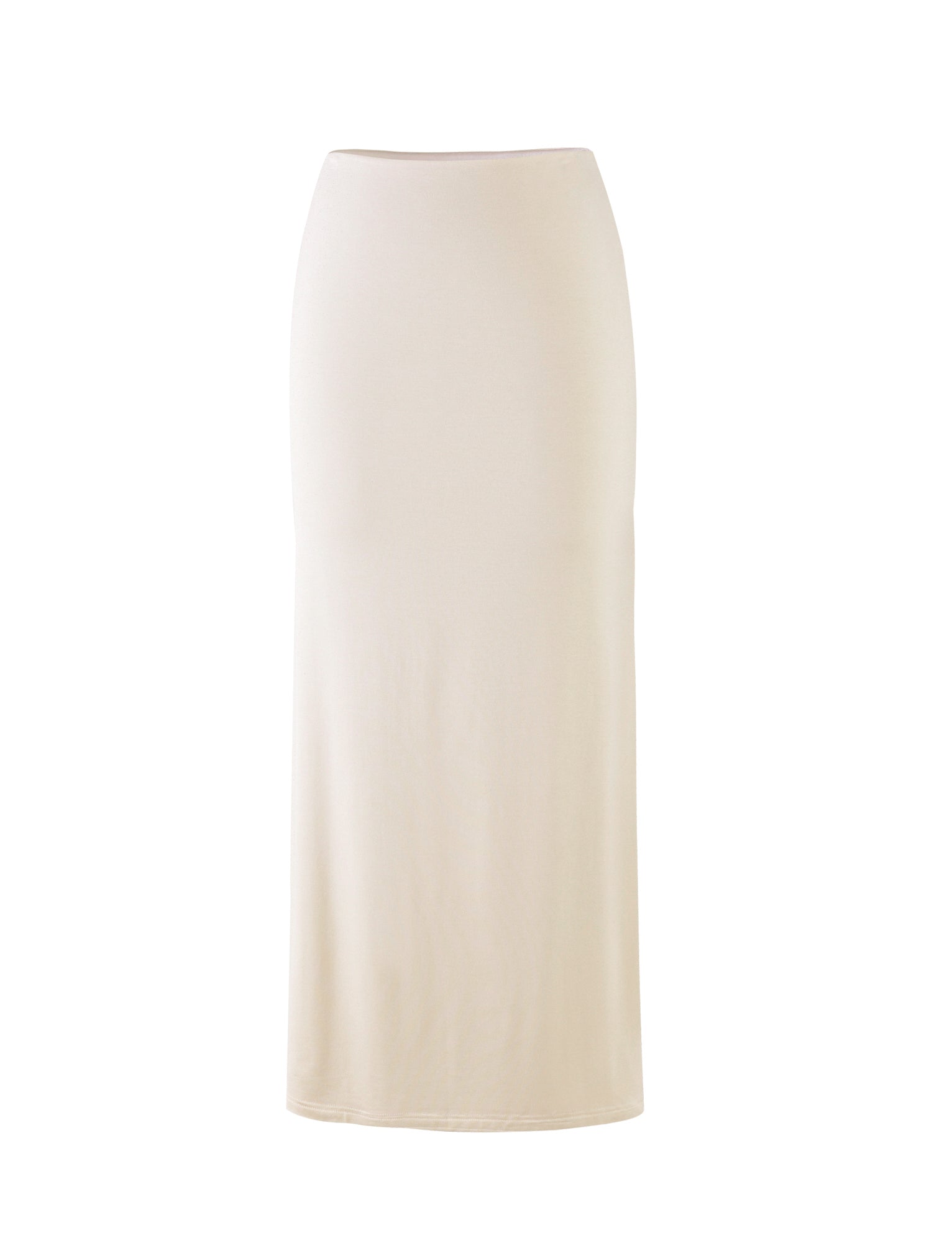 KAROLINA Jersey Skirt for Women - White, Off White & Ivory - Perfect for Casual Outfits, Office Wear & Summer Dresses