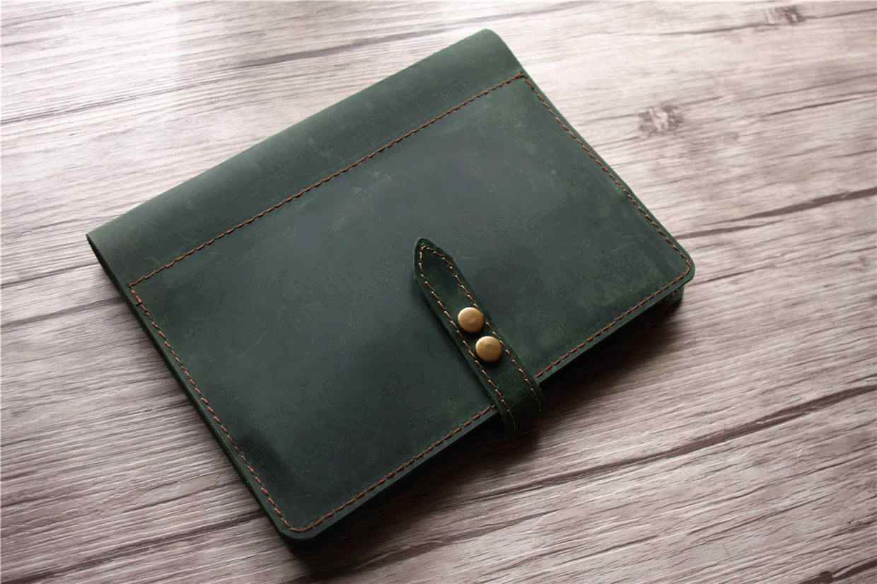 Handmade Custom Leather Monthly Planner Notebook - Personalized Organizer for Work, School & Daily Planning - Perfect Gift for Professionals & Students
