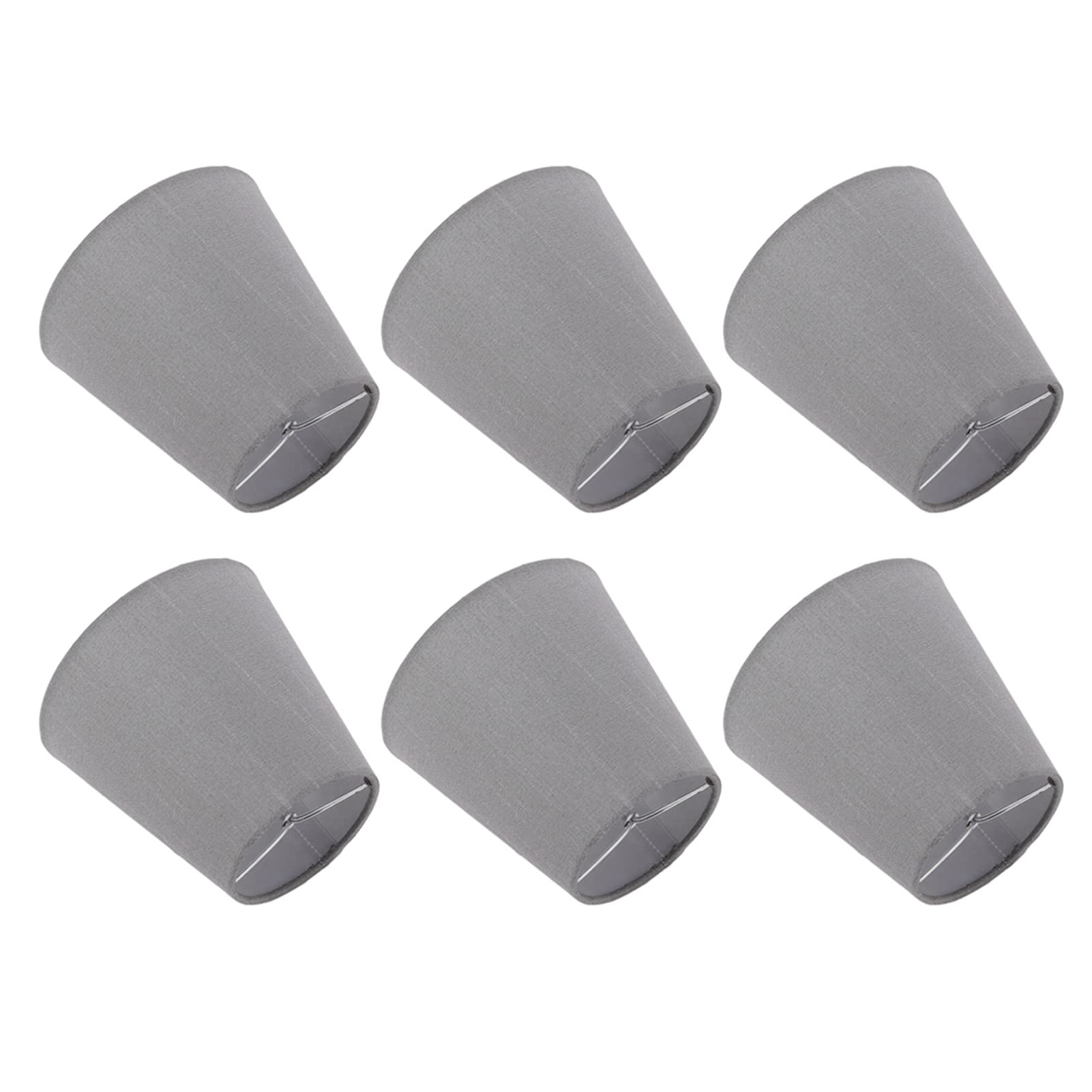 6 Pack Classic Cloth Candle Lampshades - Premium Light Transmission & Easy Installation for Hotel Decor, Bedroom Lighting, and Romantic Ambiance