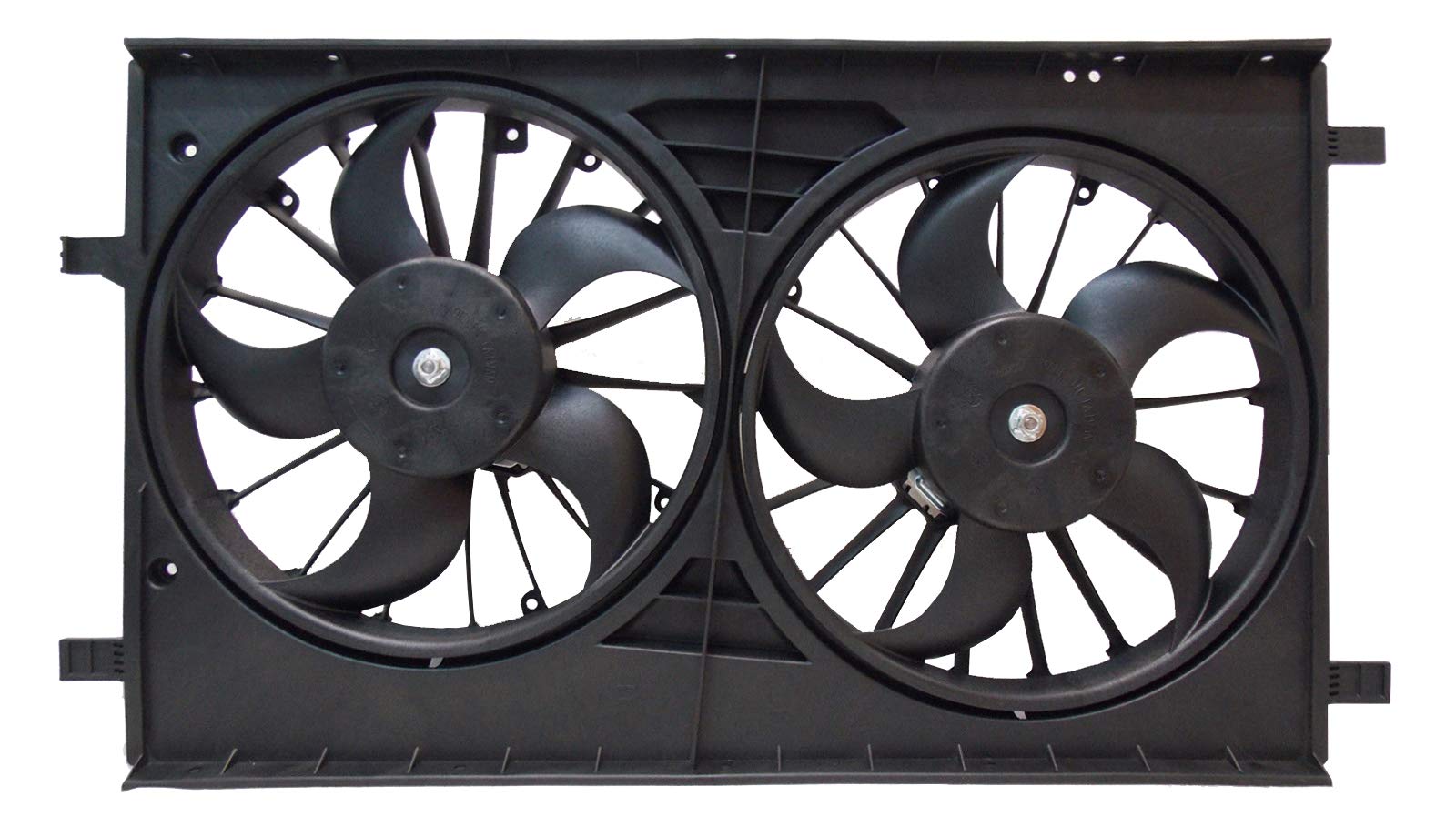 Dual Radiator and Condenser Fan Assembly for 2007-2017 Chrysler Jeep Compass, Patriot, Sebring - Compatible with 2.0L & 2.4L Engines | Replacement Cooling System Part for Off-Road & Daily Driving