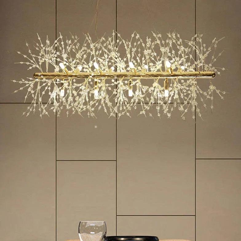Modern LED Pendant Light in Firework Design - Elegant Ceiling Lighting Fixture for Living Room, Dining Room, and Bedroom Decor