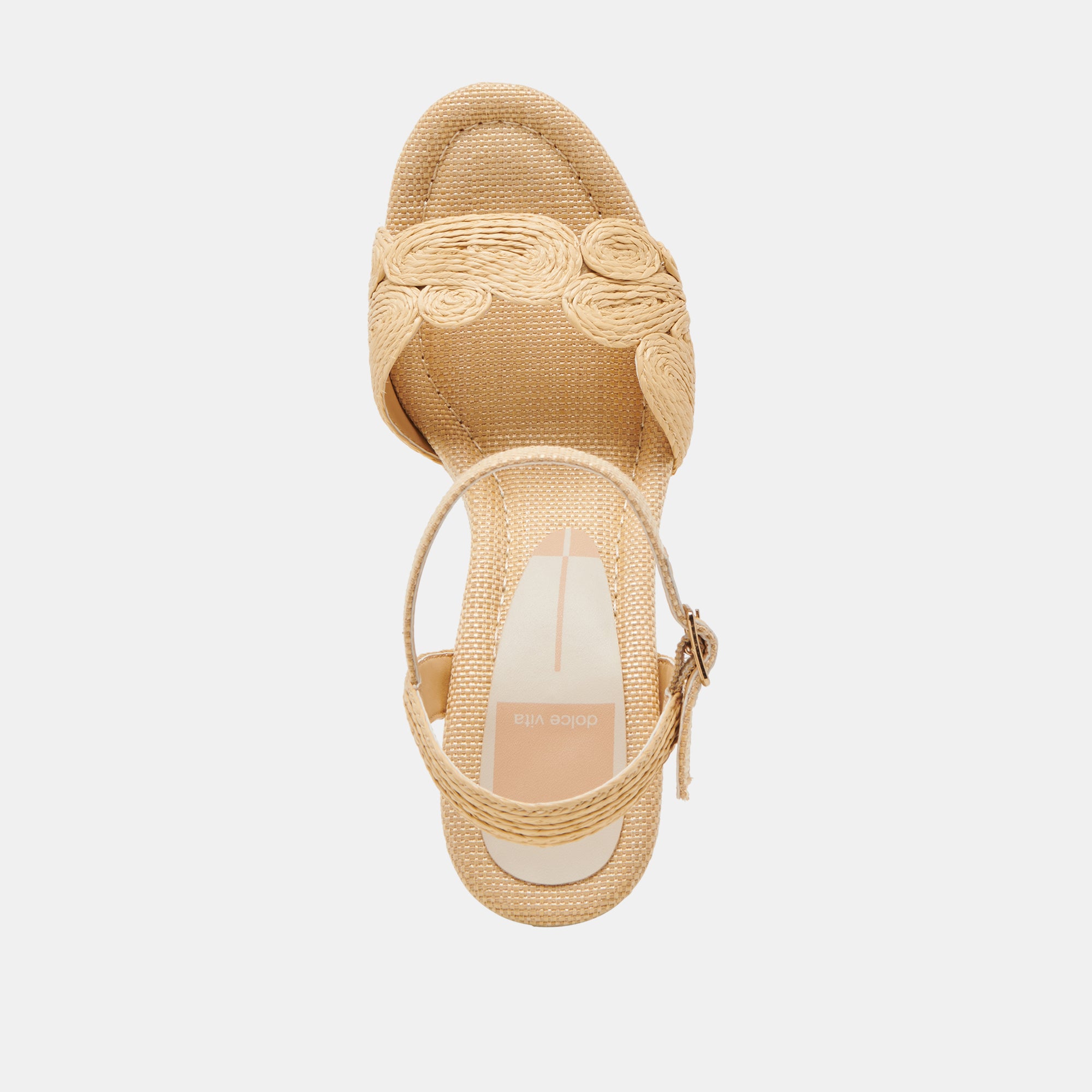TINAYA Women's Natural Raffia Heels - Comfortable Summer Sandals for Beach, Wedding & Casual Outings