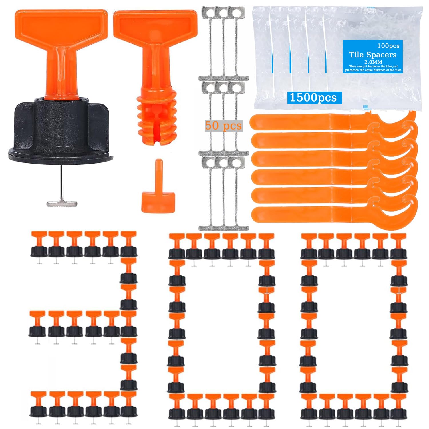 300pcs Reusable 1/16