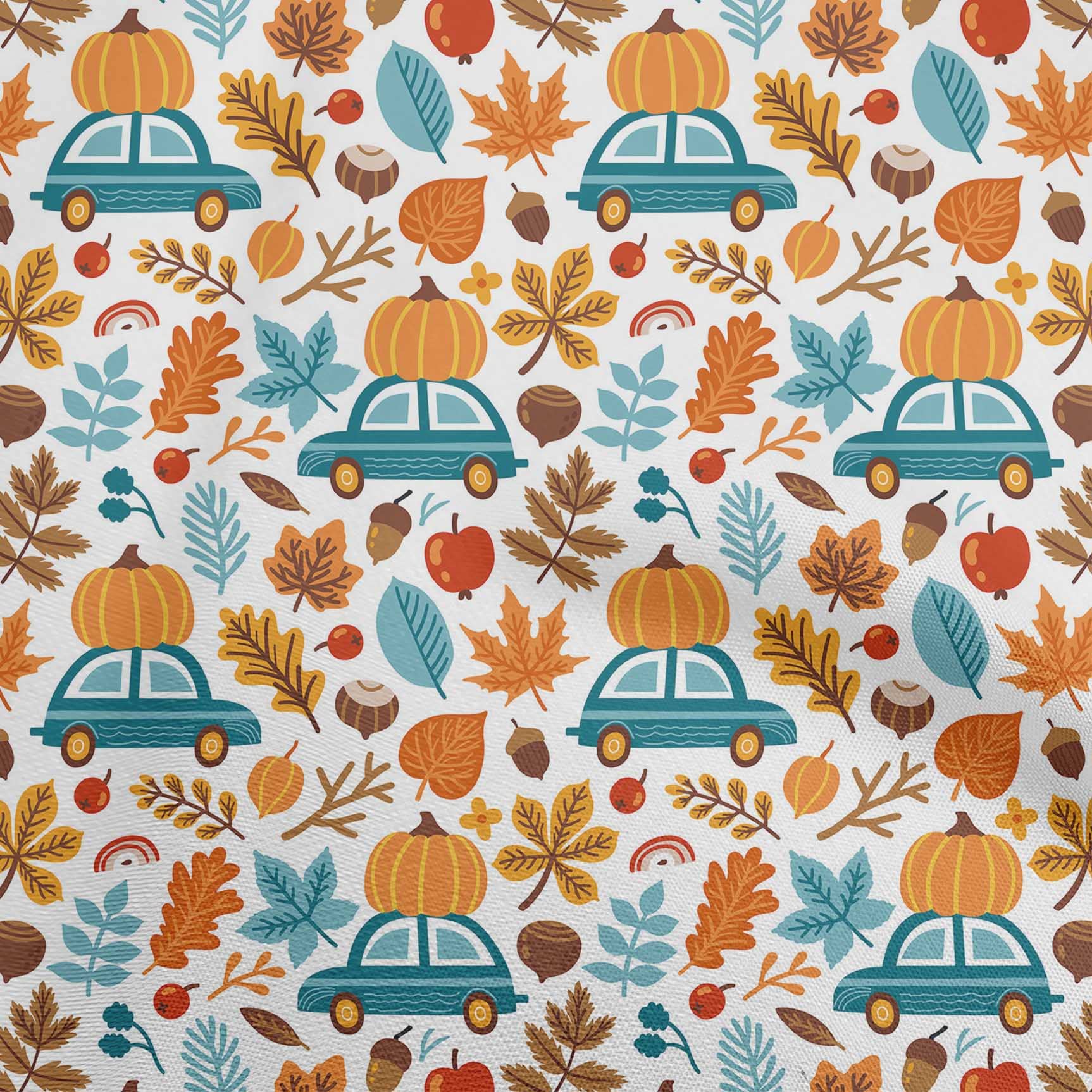 Premium 100% Cotton Poplin Twill Orange Fabric - 56