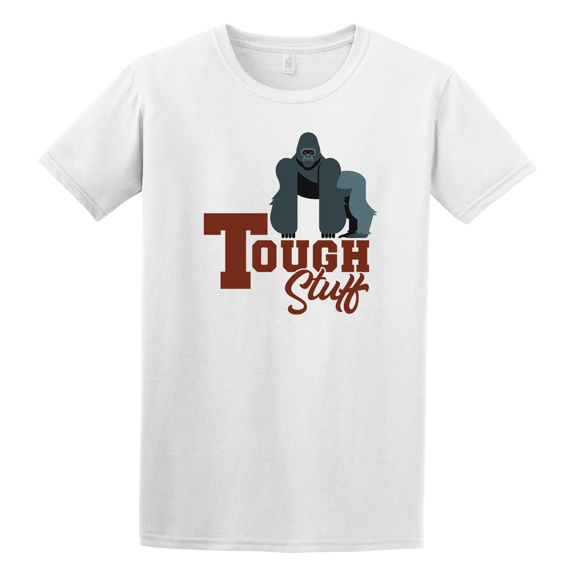 Premium White Geometric Gorilla Graphic T-Shirt - Medium Size, Comfort Fit, Soft Cotton - Perfect for Casual Wear, Street Style & Everyday Outfits