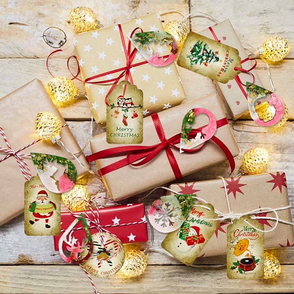 6pcs Christmas Silicone Molds for Resin Jewelry Making - DIY Xmas Tree, Snowflake & Elk Earrings, Pendants, Keychains - Perfect for Holiday Crafts, Gifts & Epoxy Resin DIY Projects