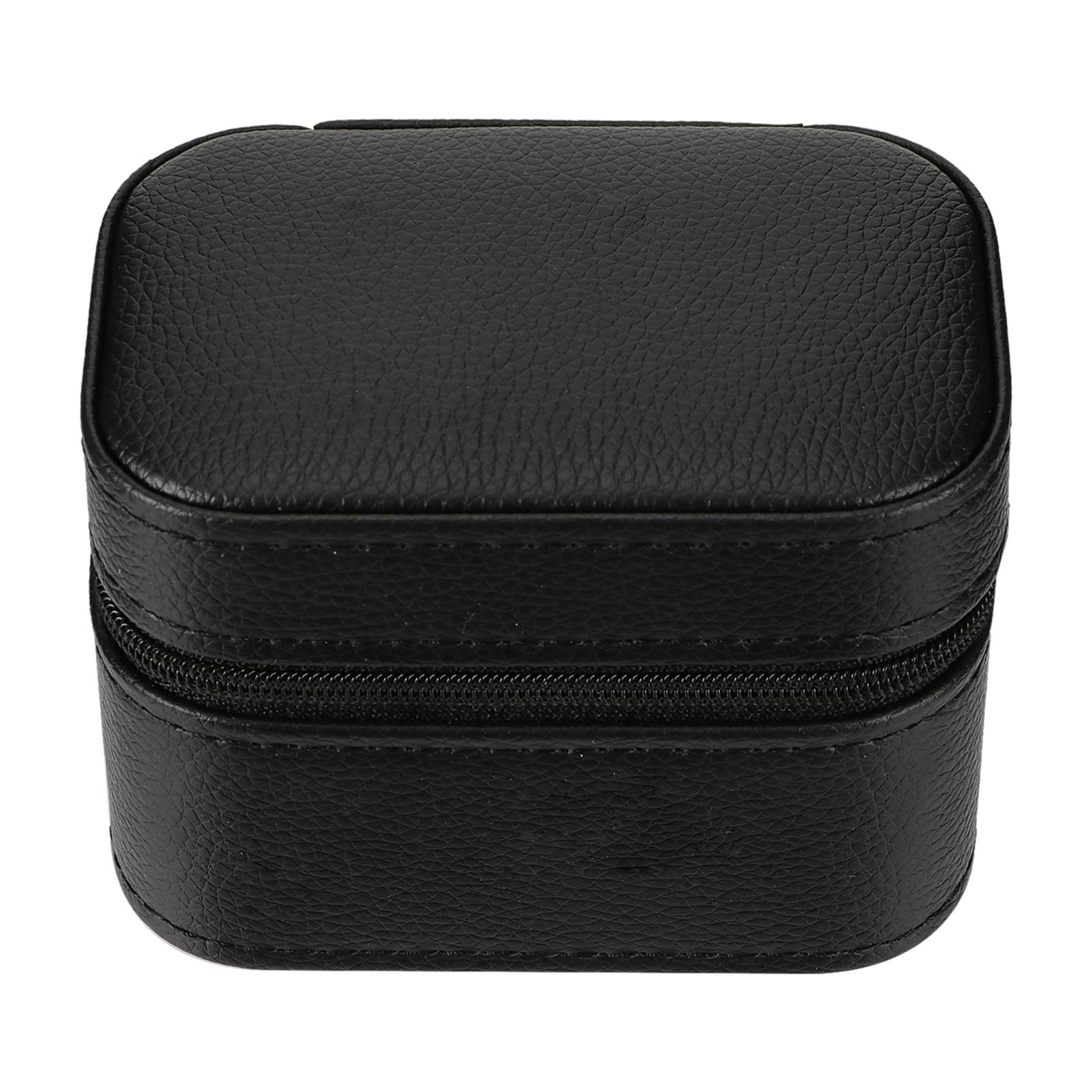 Premium Men's Leather Watch Case - Zippered Jewelry Box Organizer with Anti-Fall Protection | Perfect for Travel, Gift & Watch Collection Storage