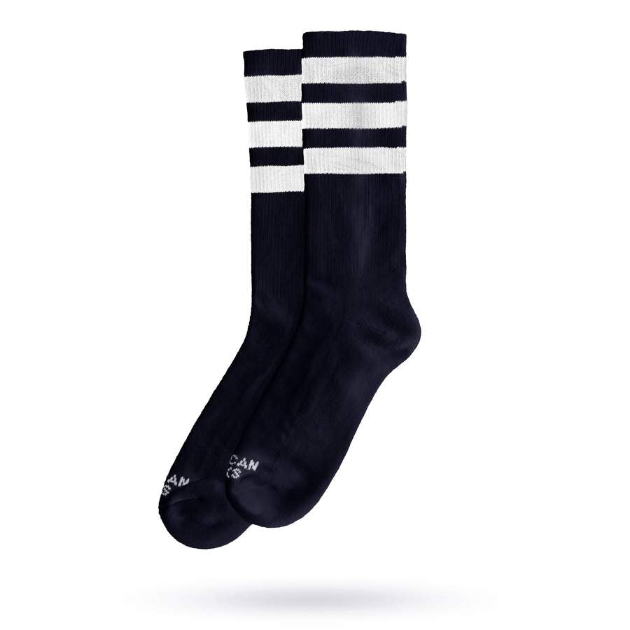 American Socks Back in Black II Mid High - Comfortable Cotton Crew Socks for Men & Women - Perfect for Casual Wear, Sports & Daily Activities