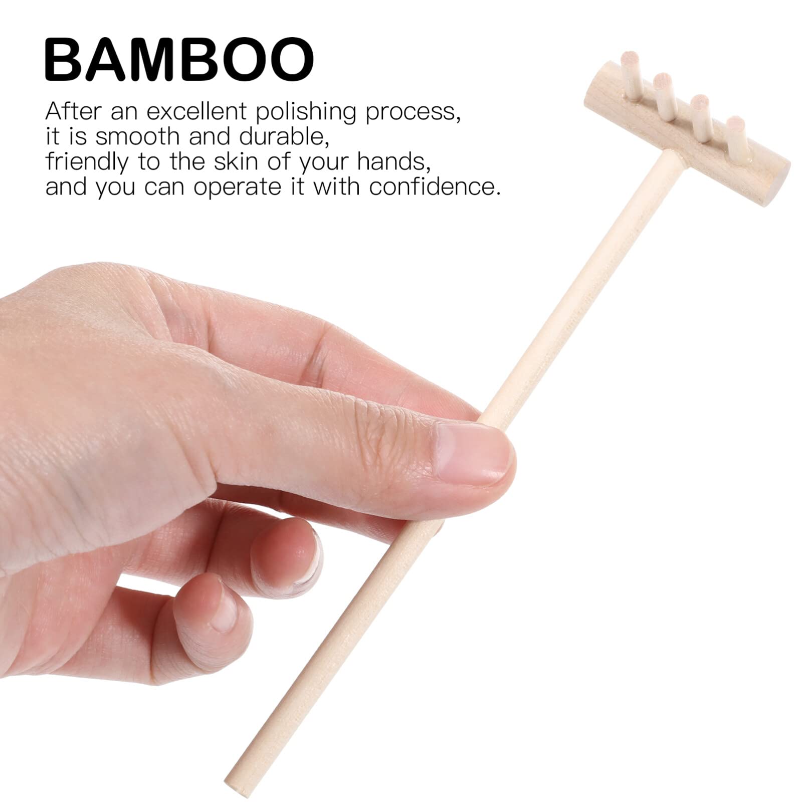 12PCS Mini Zen Garden Rake Tools Set - Bamboo Sand Rake for Meditation, Desktop Zen Garden Decor - Perfect for Home Office, Stress Relief & Mindful Relaxation