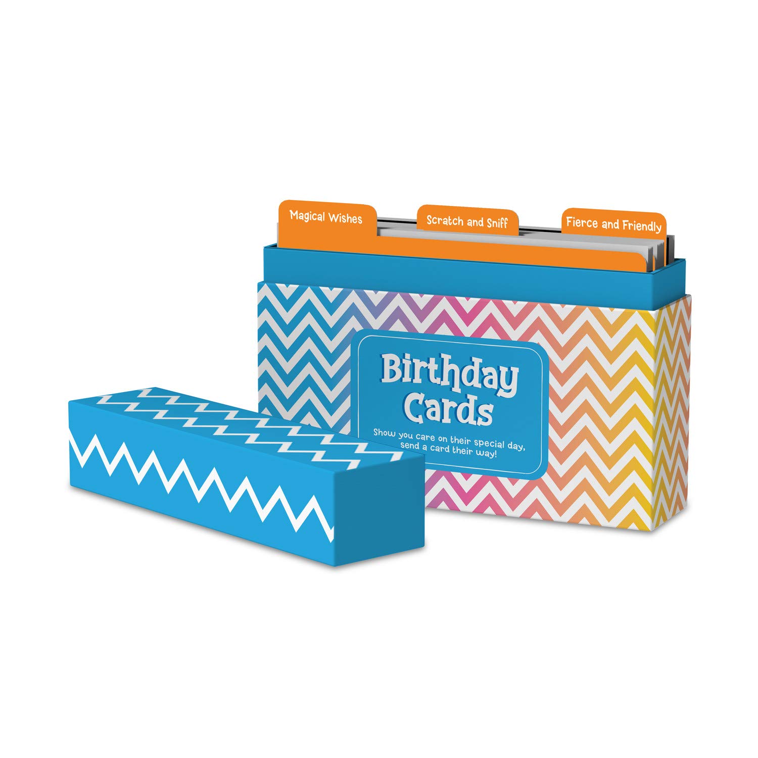 Peaceable Kingdom Birthday Card Assortment Box - 20 Greeting Cards with Envelopes & Storage Box - Perfect for Parties, Celebrations & Gifting