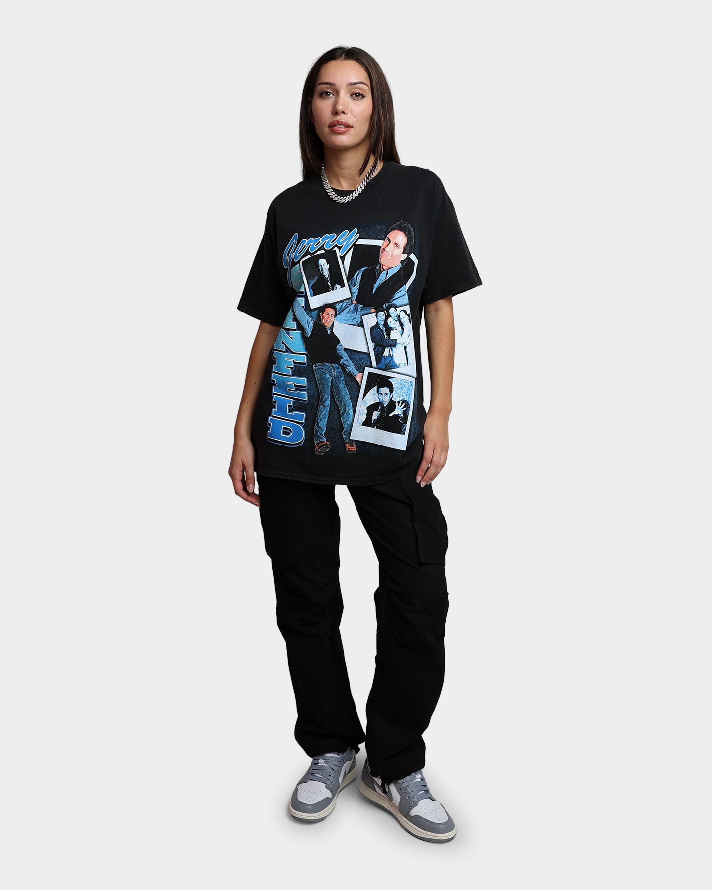 Vintage Seinfeld Jerry T-Shirt - Washed Black Retro TV Show Tee for Fans | Perfect for Casual Wear, Cosplay & Gifts