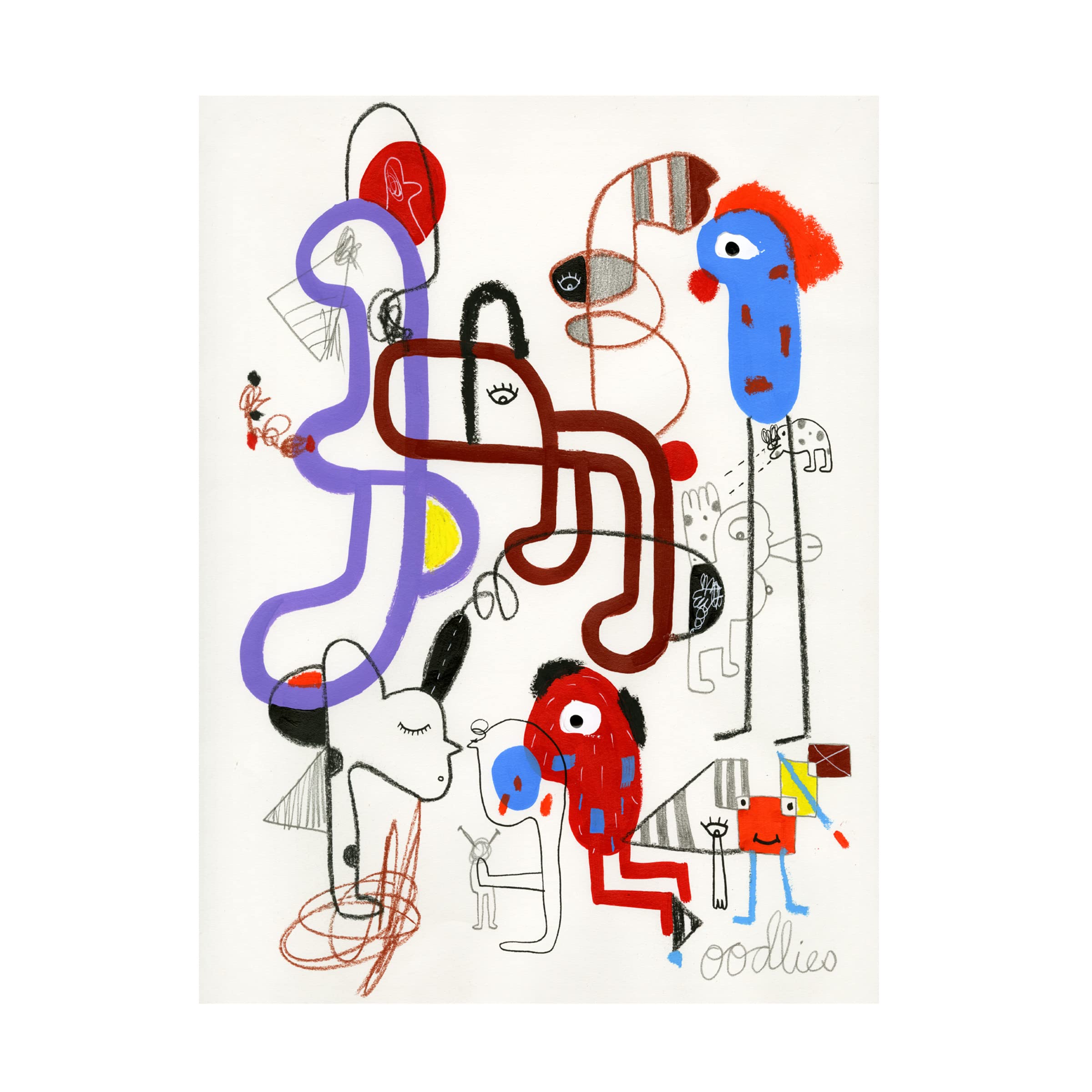 Trademark Fine Art 'Patch Adams' Canvas Art by Oodlies - Premium Wall Decor for Living Room, Bedroom & Office