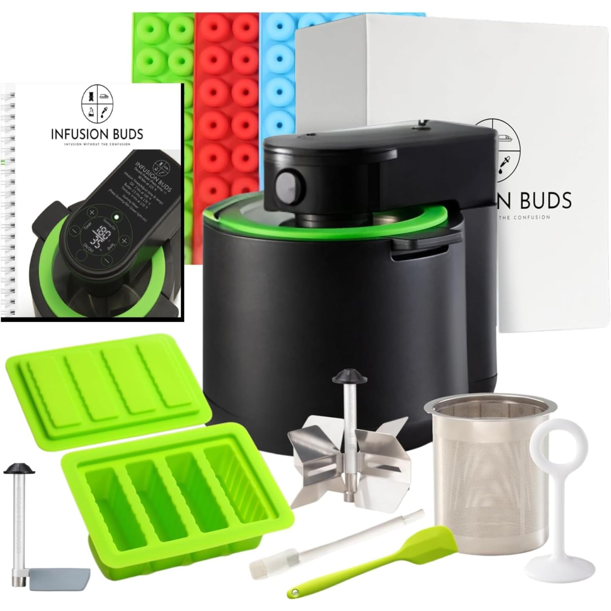 3-in-1 Magical Herb Infuser Machine, Decarboxylator & Gummy Maker - Make Infused Butter, Canna Oil, Edibles & More | Includes Recipe Book & Accessories | Perfect for Home Cooking, DIY Edibles & Herbal Remedies