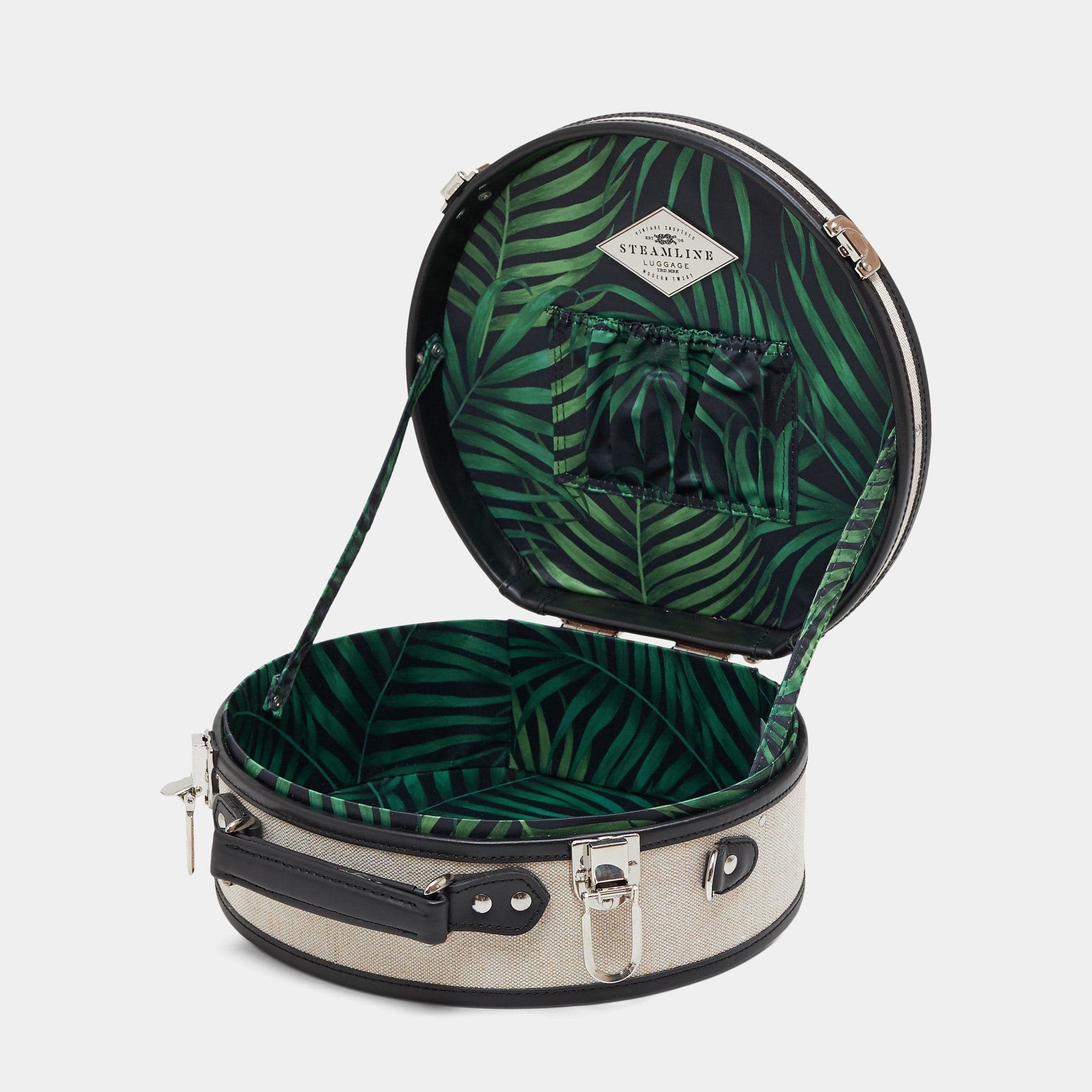 Stylish Black Hatbox Small - The Editor | Perfect for Women's Fashion Accessories & Gift Packaging