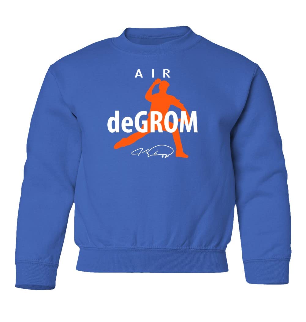 New York Mets Jacob deGrom Baseball Jersey for Kids - Youth Crewneck Sweater for Baseball Fans, Game Day & School Spirit Wear