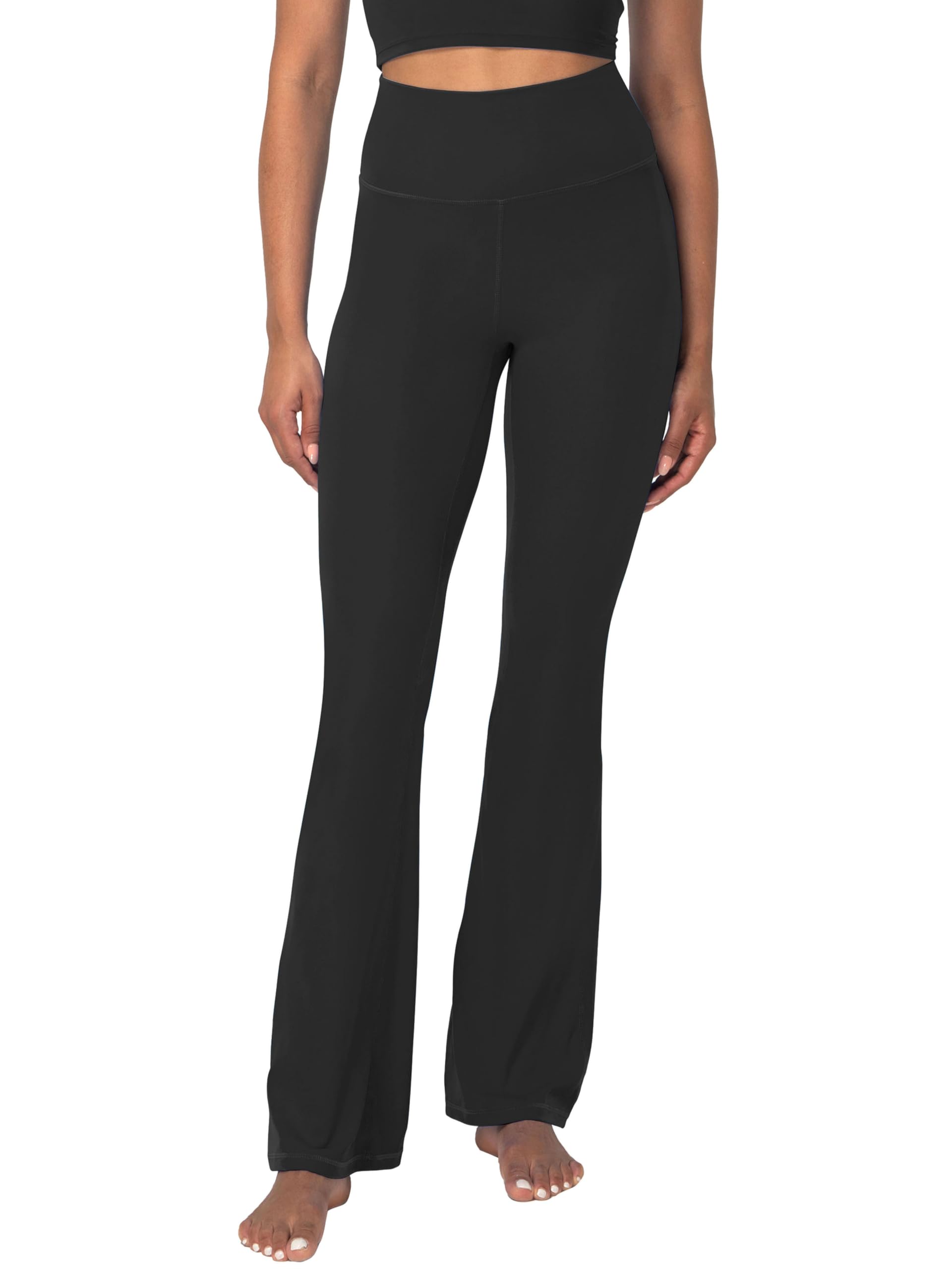 **Sunzel Women's High Waist Mini Flare Leggings - Tummy Control Yoga Pants for Gym, Workout & Casual Wear | Bootcut Design for Comfort & Style**